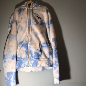 Blue and white jacket